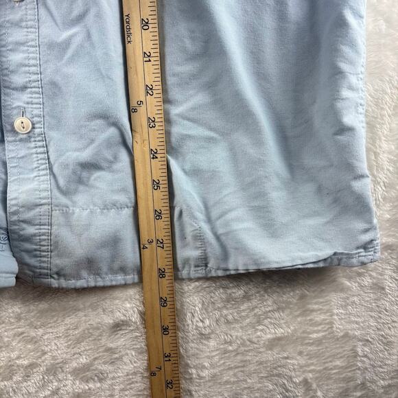 Simms Fishing Shirt Long Sleeve Button Down Men's Large Light Blue Fish it Well - Picture 8 of 11